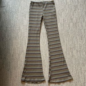 Pull & Bear Striped Flare Pants